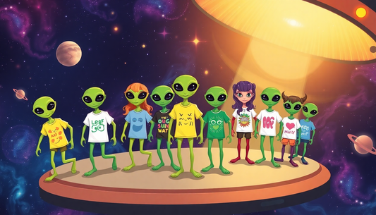 Beam Me Up: Discover the Out-of-This-World Appeal of Mostly Human's Alien-Themed T-Shirts - Mostly Human