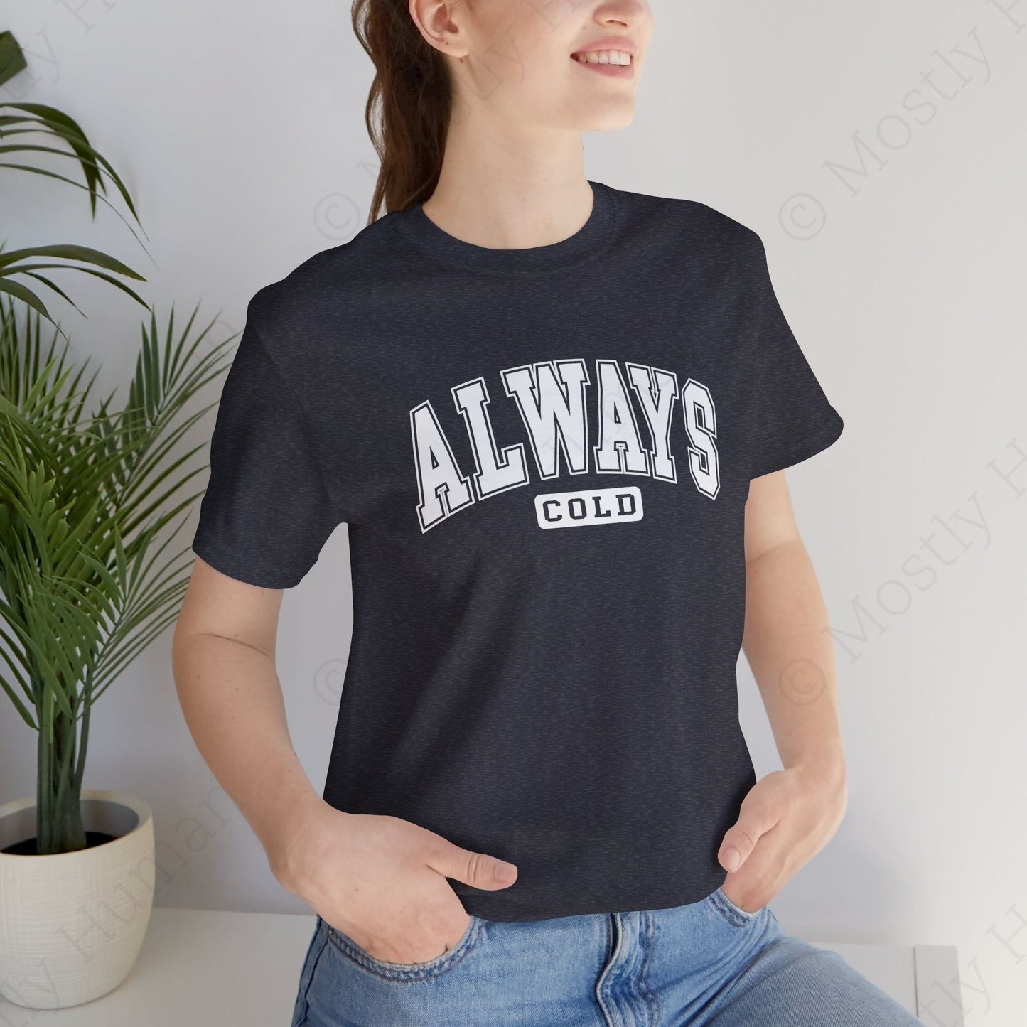 Always Cold | Heather Navy Unisex | Mostly Human