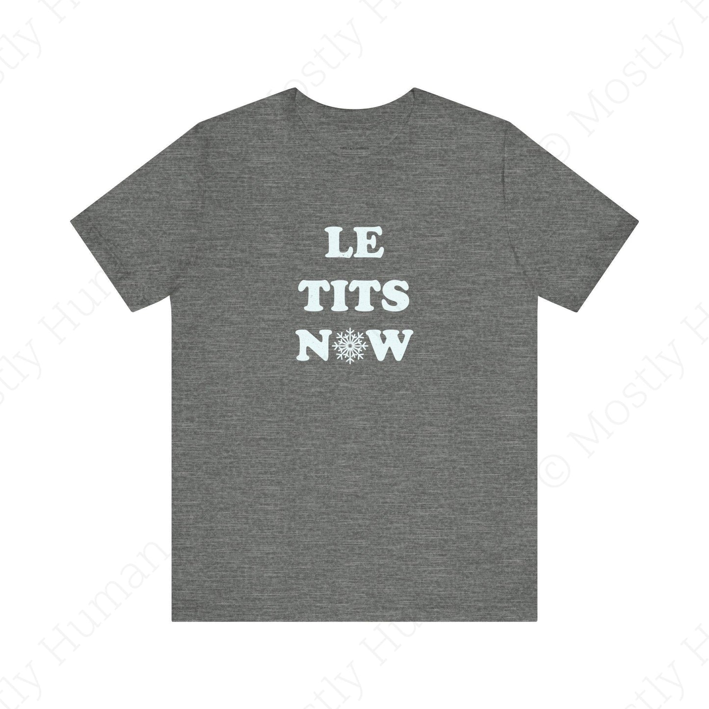 Le Tits Now | Deep Heather Unisex | Mostly Human