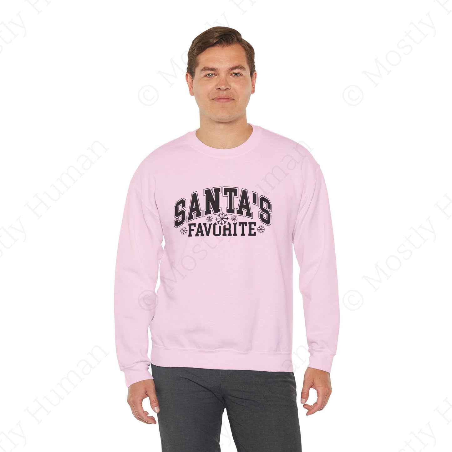 Santa's Favorite | Light Pink Unisex | Mostly Human