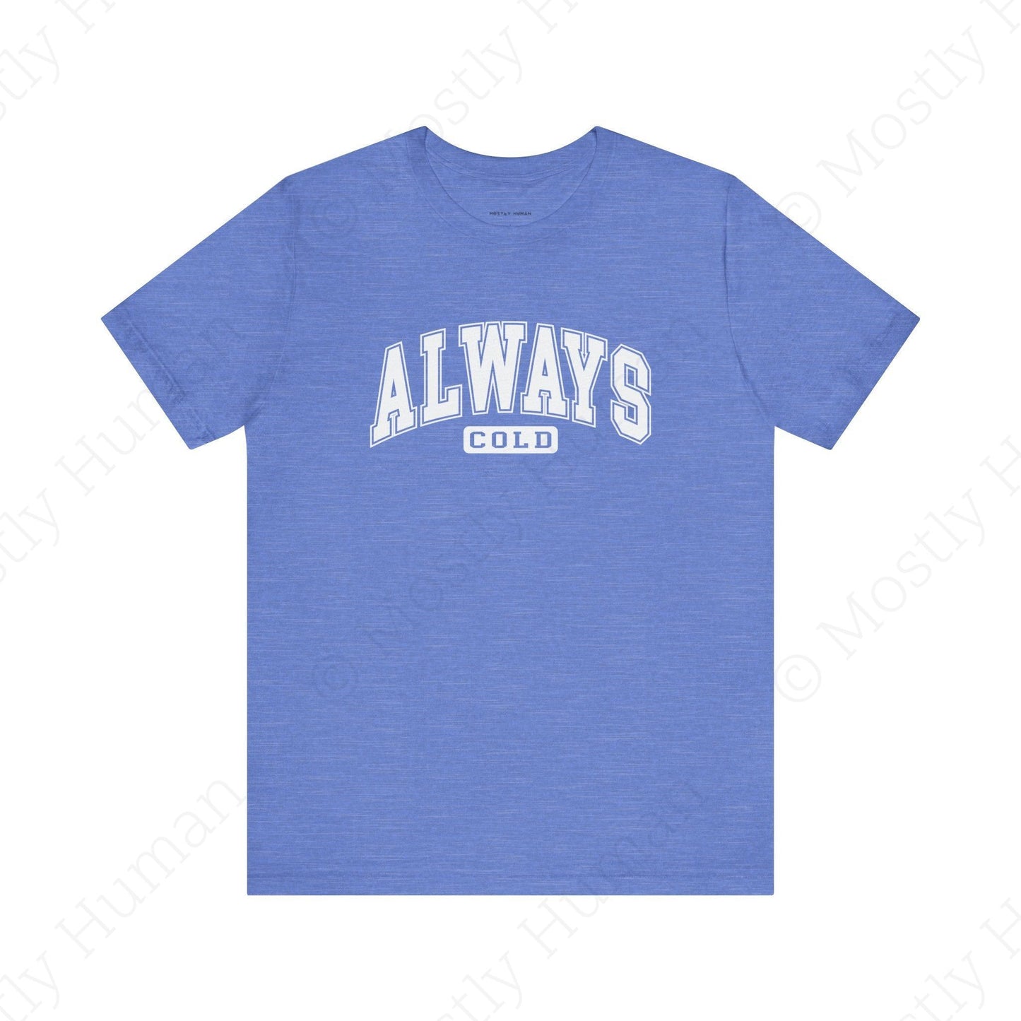 Always Cold | Heather Columbia Blue Unisex | Mostly Human