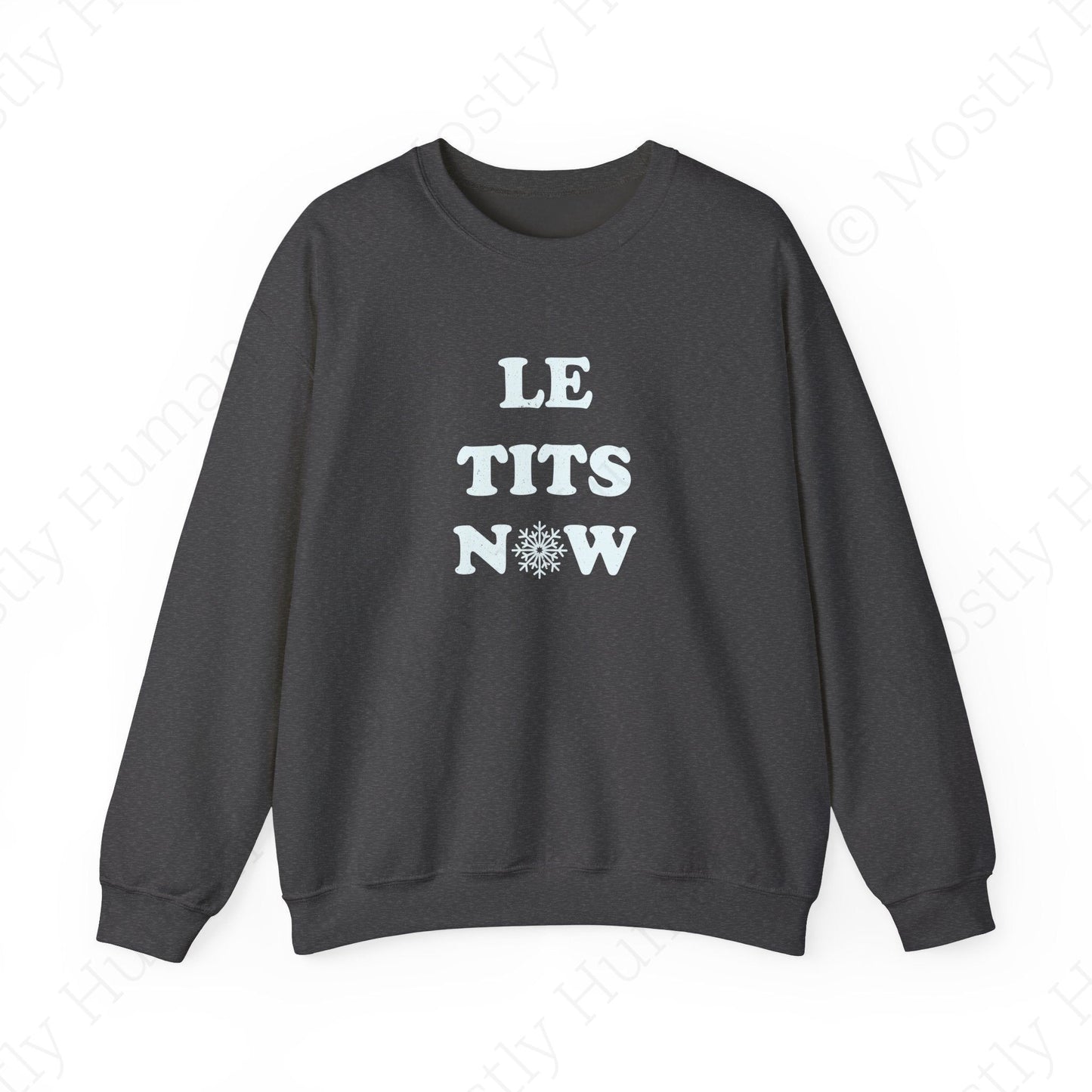 Le Tits Now | Dark Heather Unisex | Mostly Human