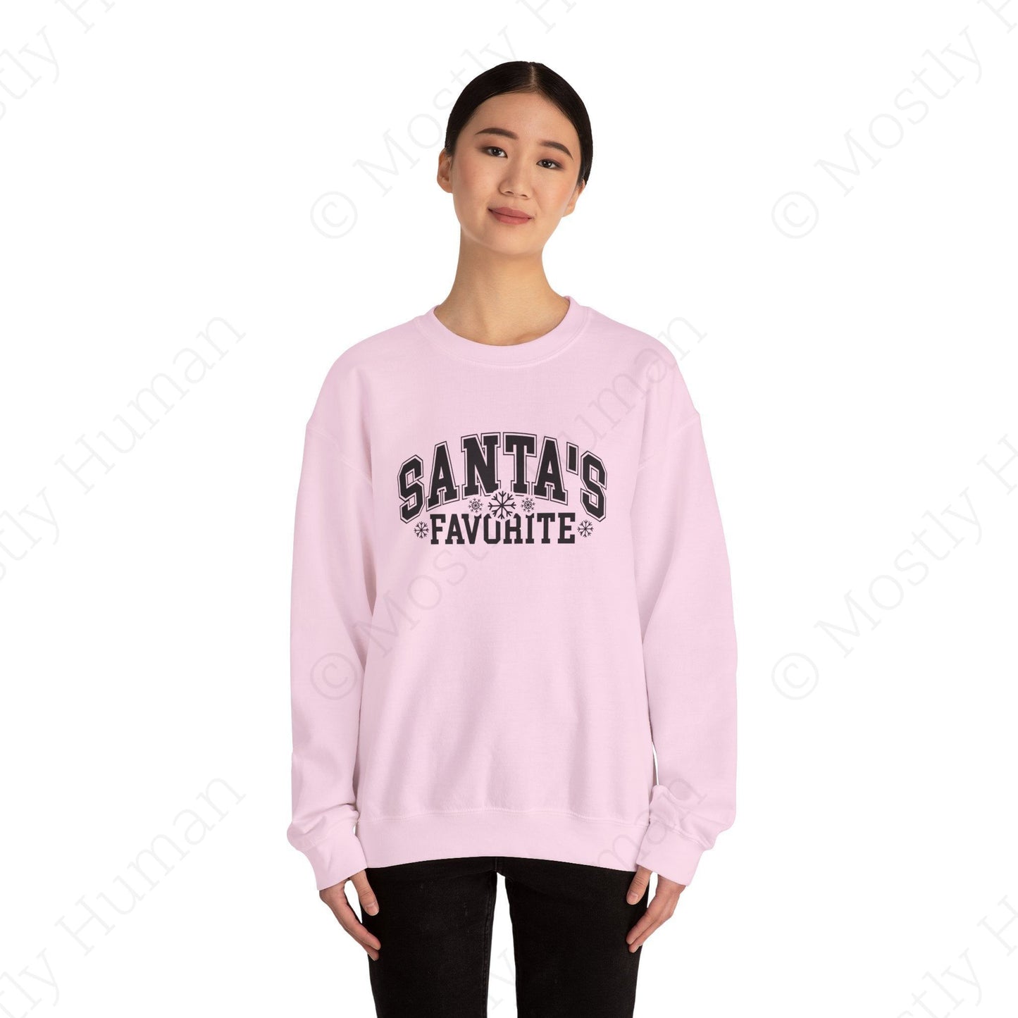 Santa's Favorite | Light Pink Unisex | Mostly Human