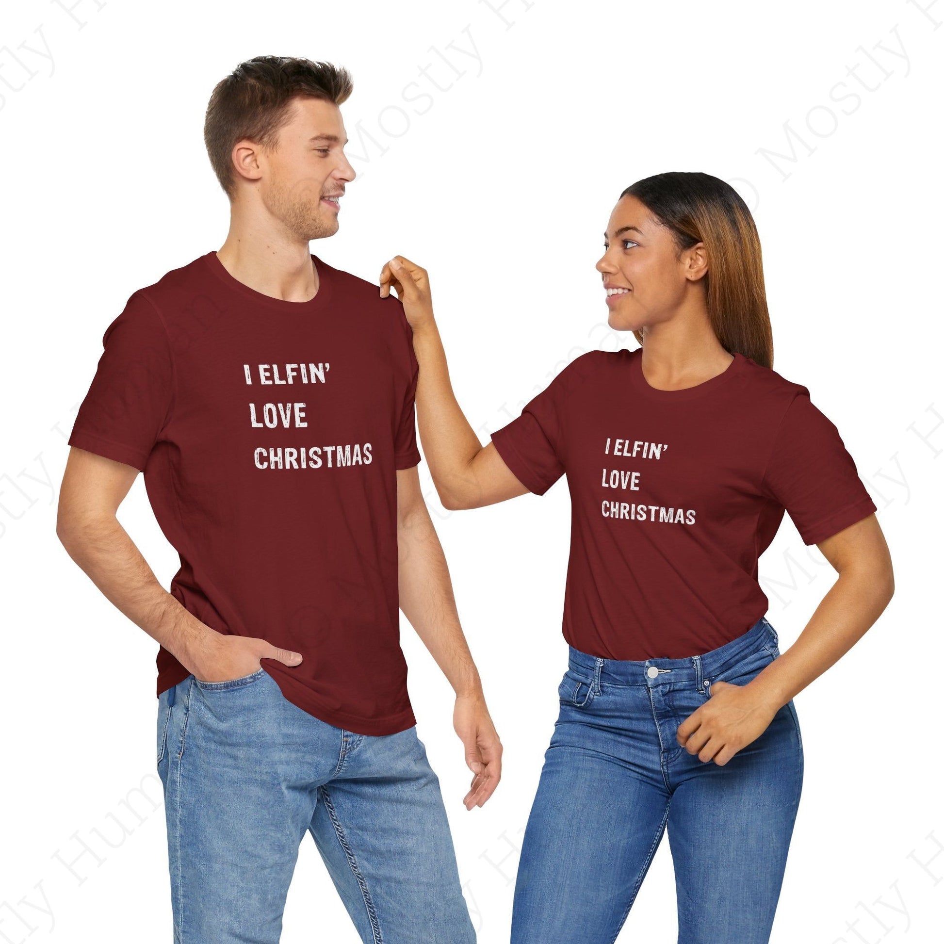 I Elfin' Love Christmas | Cardinal Unisex | Mostly Human