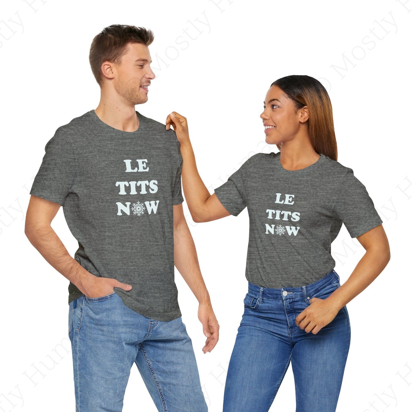 Le Tits Now | Deep Heather Unisex | Mostly Human