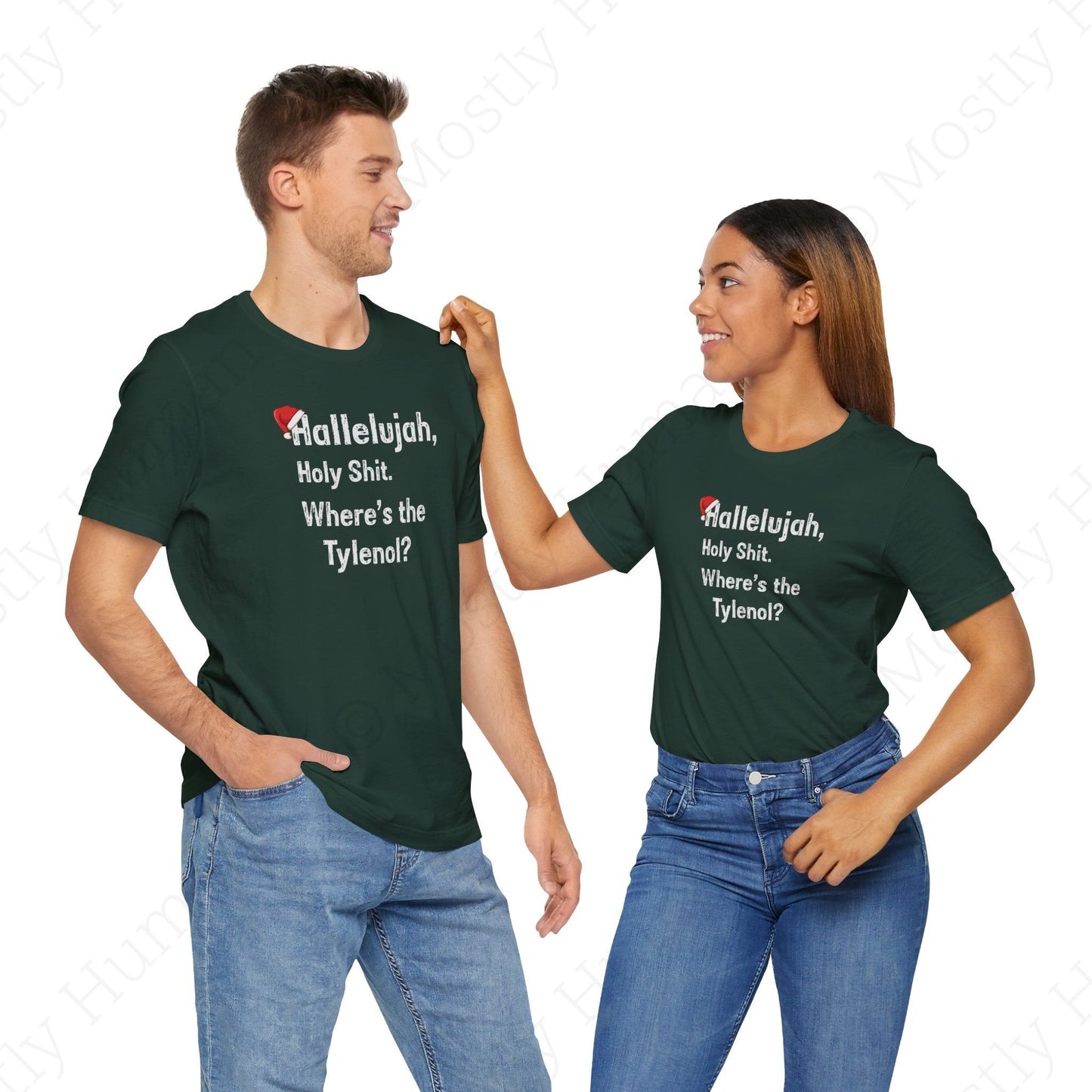 Hallelujah, Holy Sh*t – Funny Christmas | Forest Unisex | Mostly Human