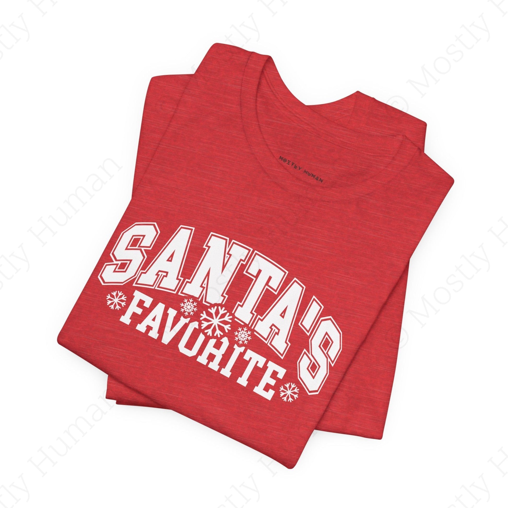 Santa's Favorite | Heather Red Unisex | Mostly Human