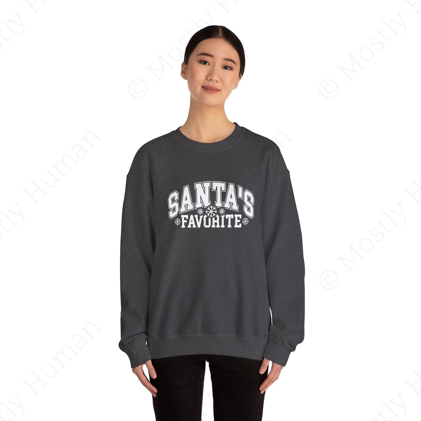 Santa's Favorite | Dark Heather Unisex | Mostly Human