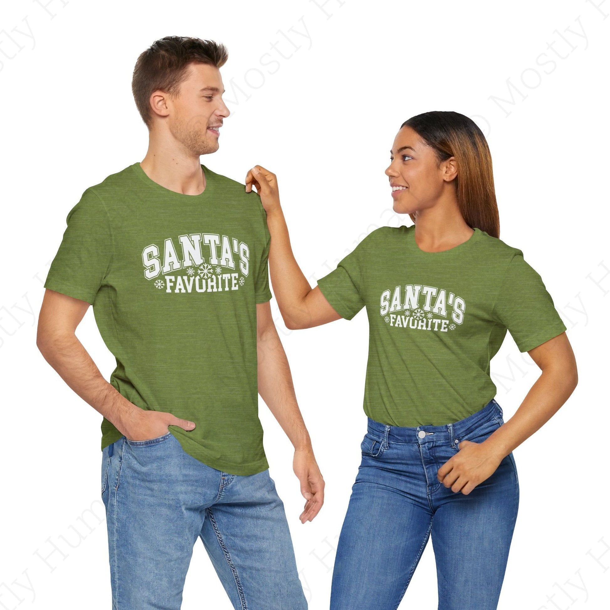 Santa's Favorite | Heather Green Unisex | Mostly Human