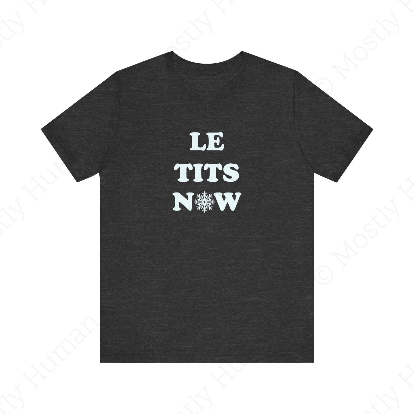 Le Tits Now | Dark Grey Heather Unisex | Mostly Human