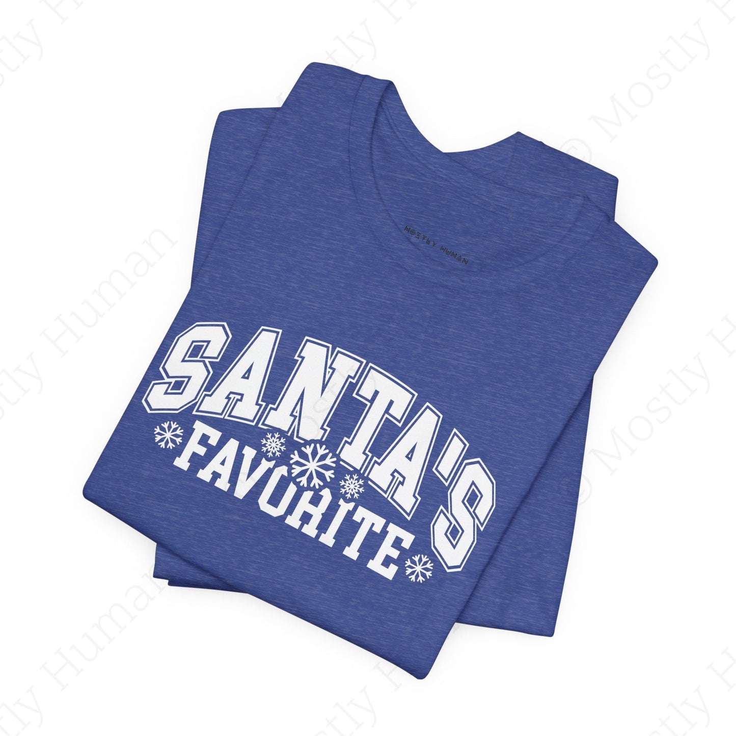 Santa's Favorite | Heather True Royal Unisex | Mostly Human