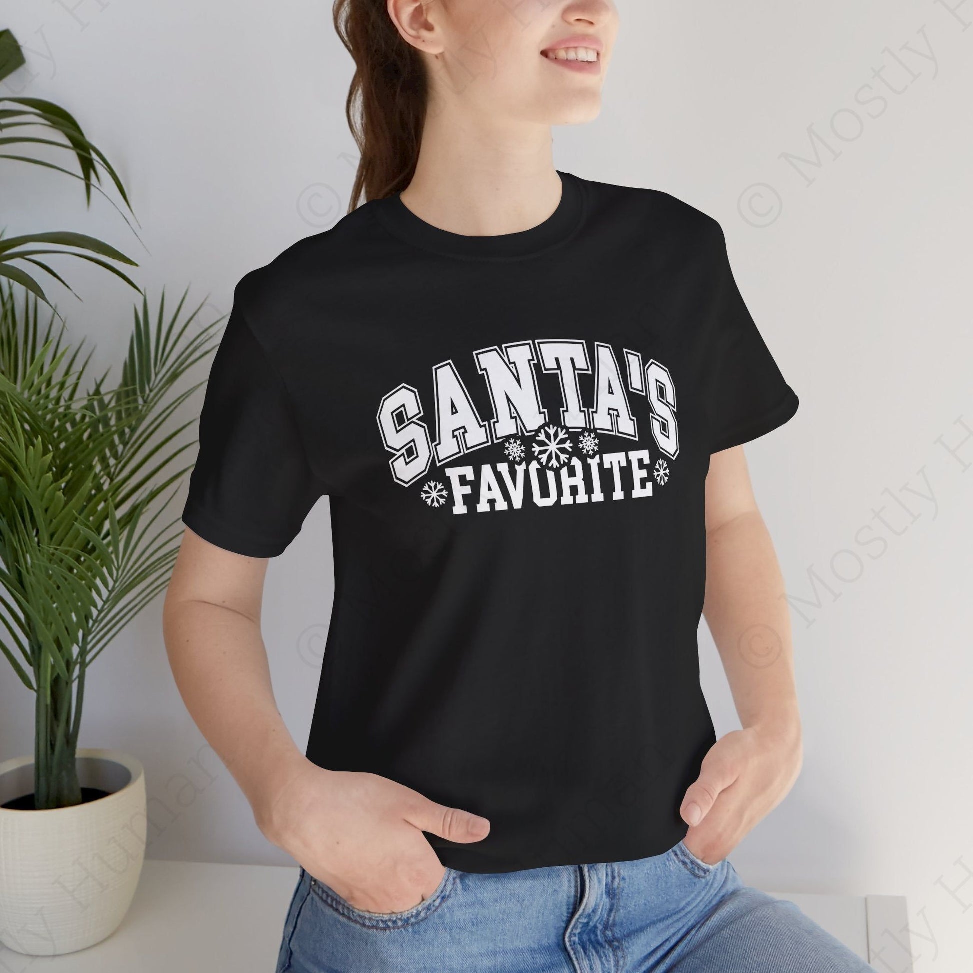 Santa's Favorite | Black Unisex | Mostly Human