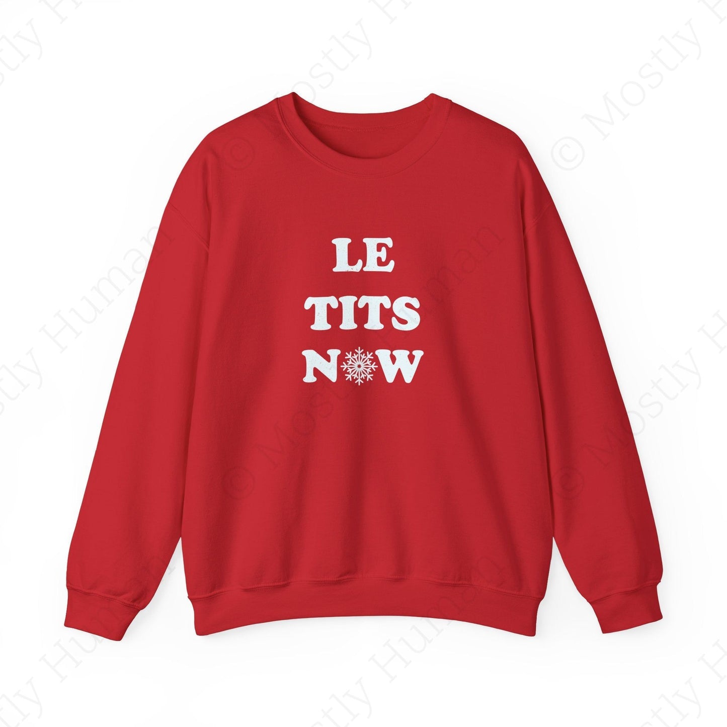 Le Tits Now | Red Unisex | Mostly Human