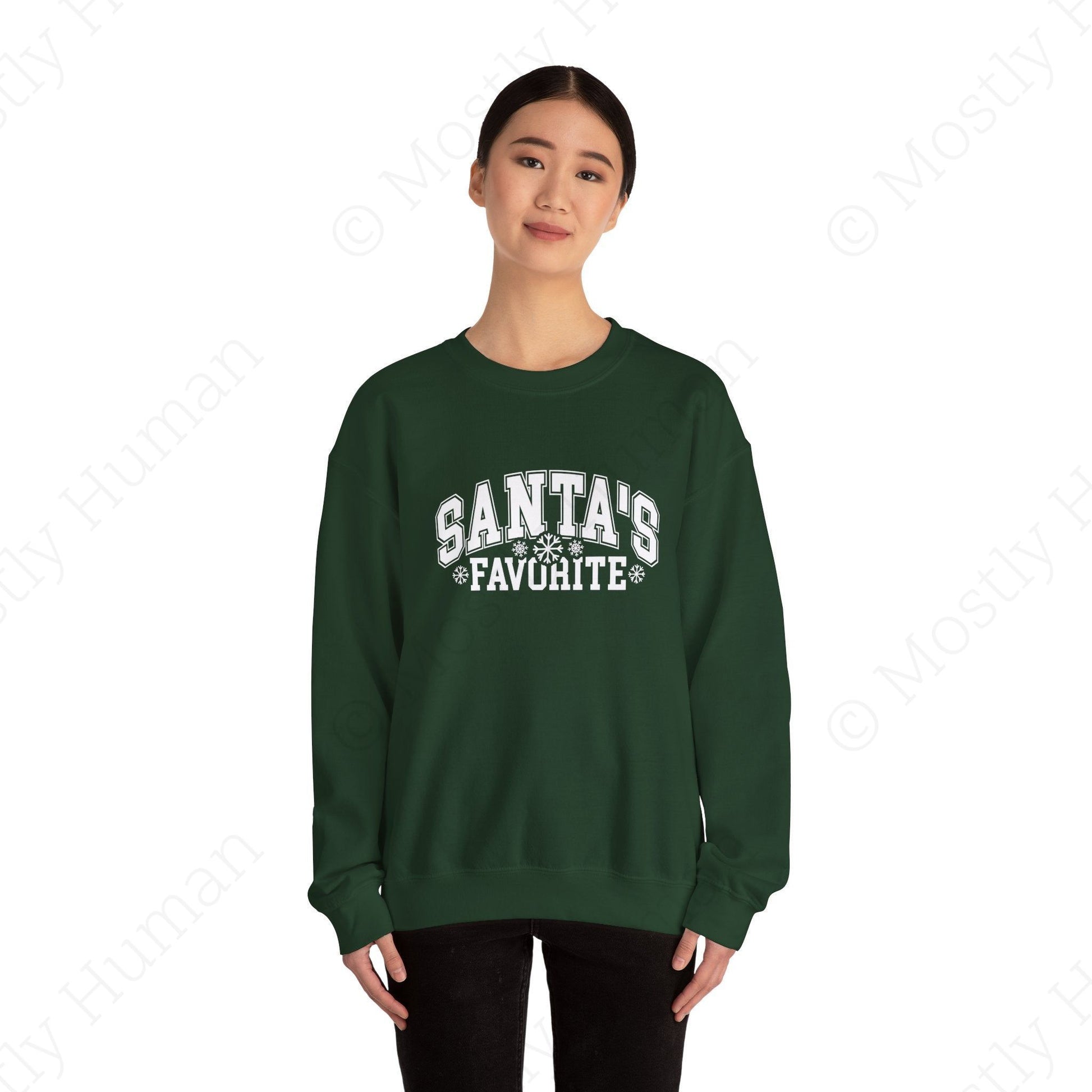 Santa's Favorite | Forest Green Unisex | Mostly Human