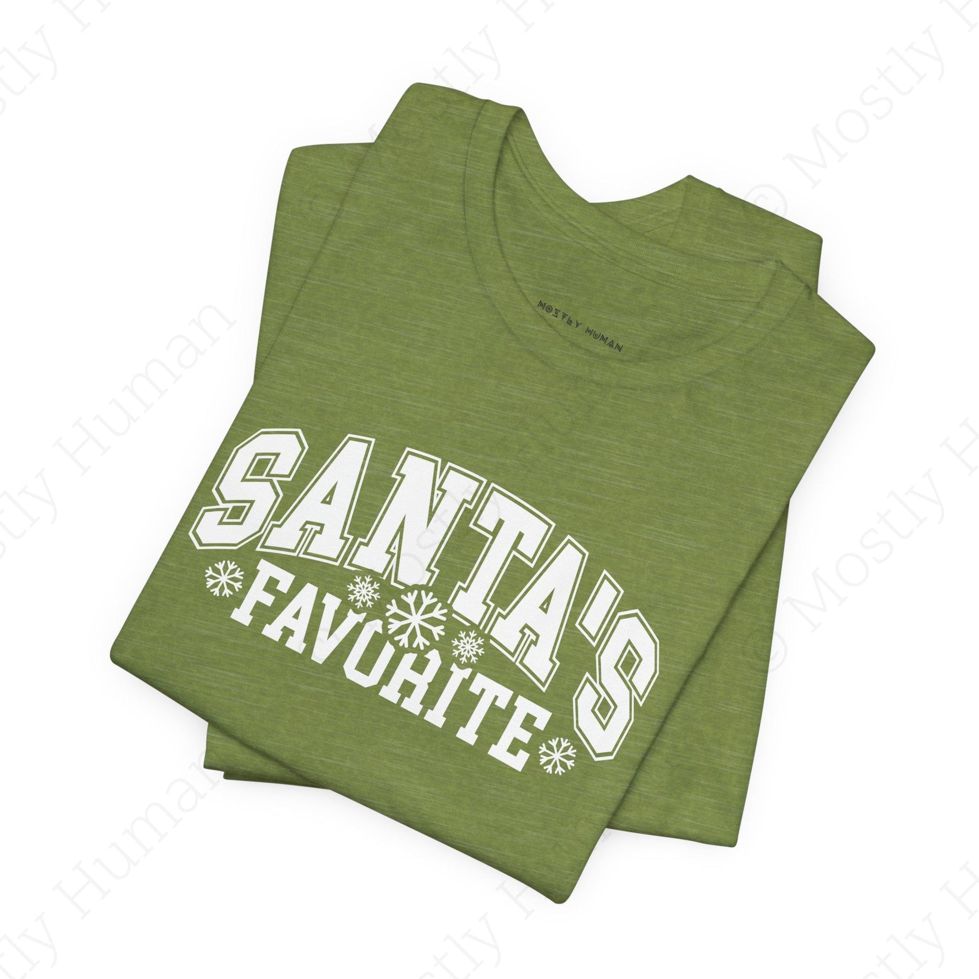 Santa's Favorite | Heather Green Unisex | Mostly Human