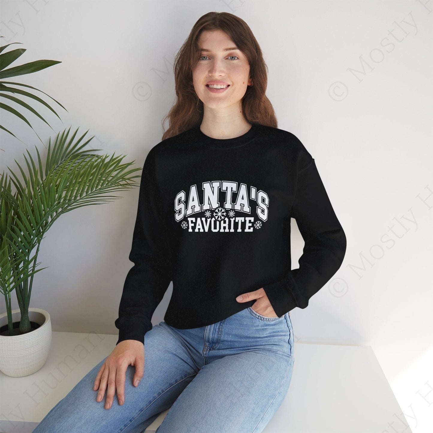 Santa's Favorite | Black Unisex | Mostly Human