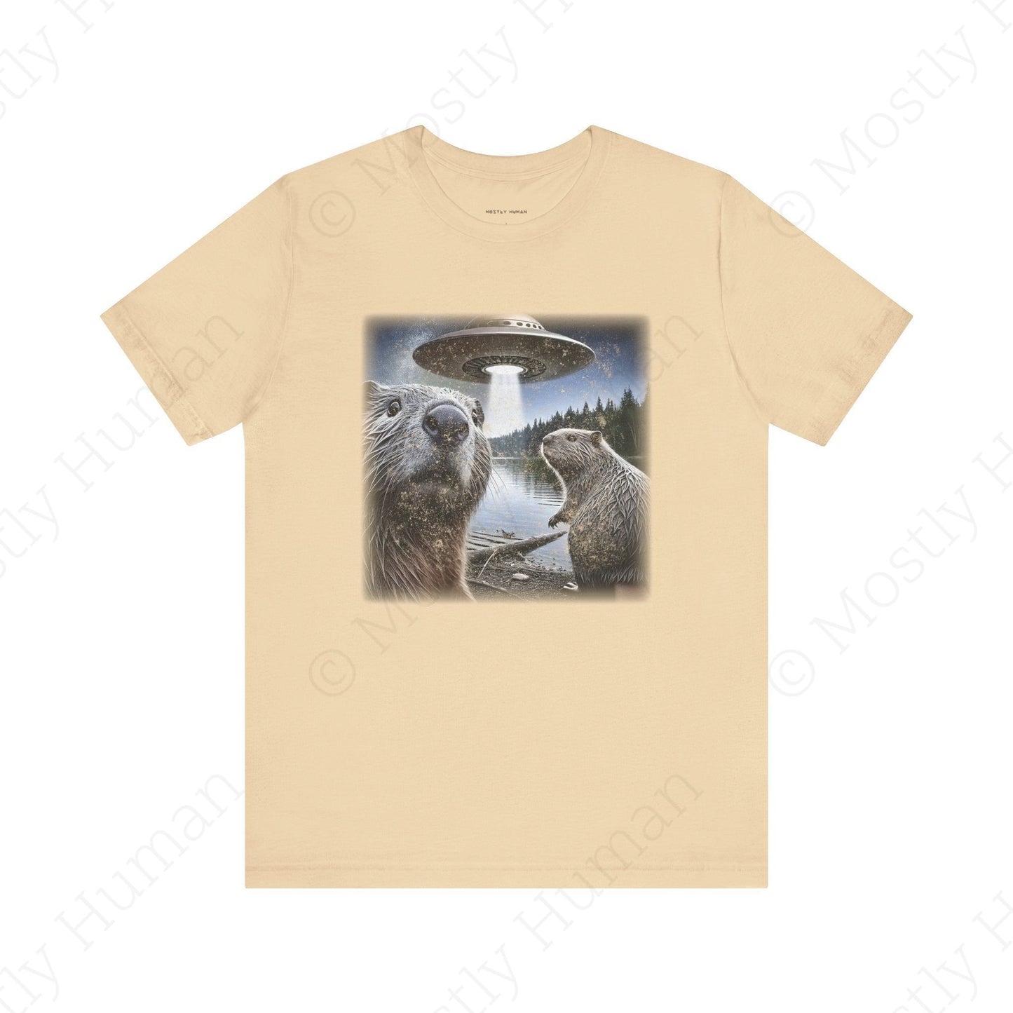 Beavers Selfie UFO | Soft Cream Unisex | Mostly Human