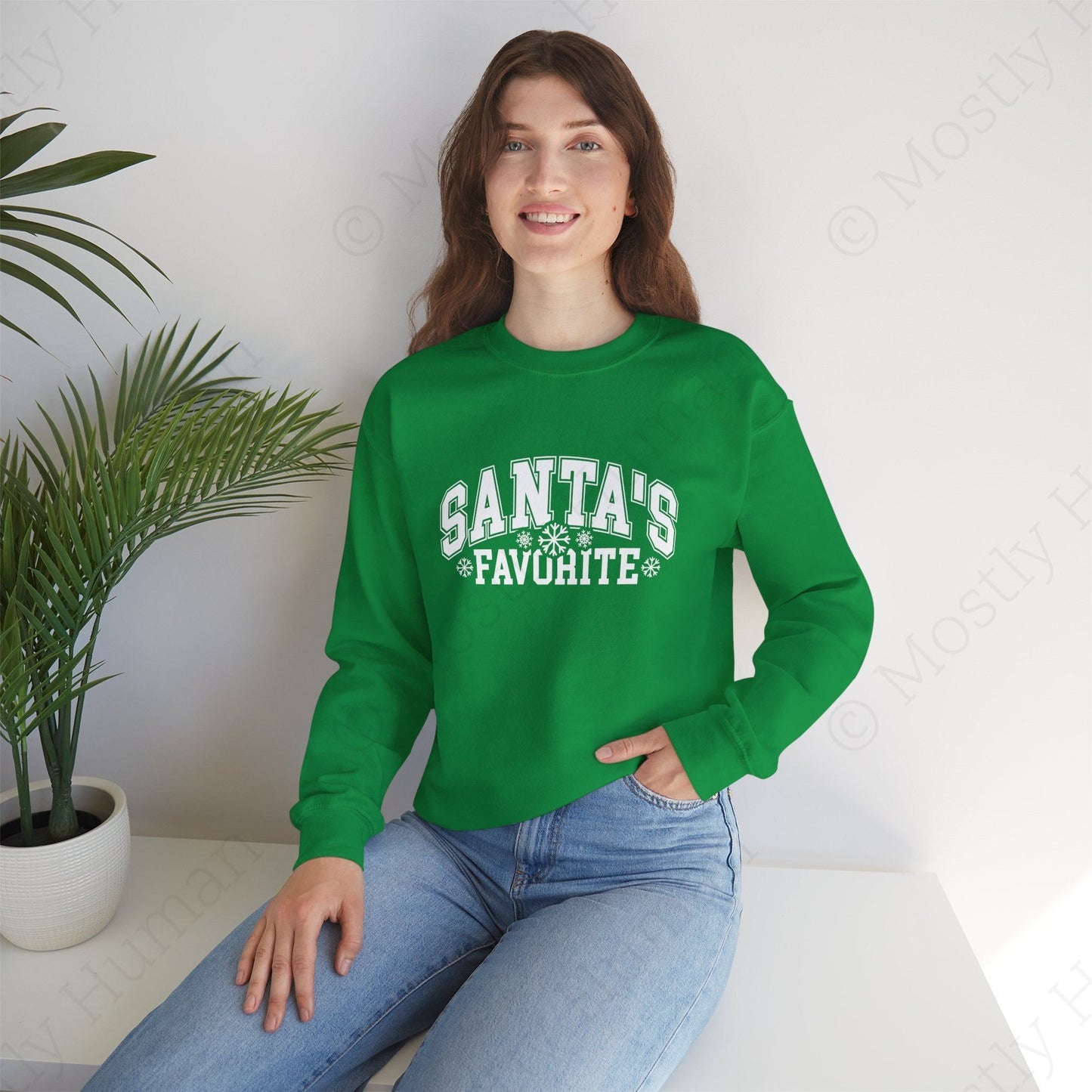 Santa's Favorite | Irish Green Unisex | Mostly Human