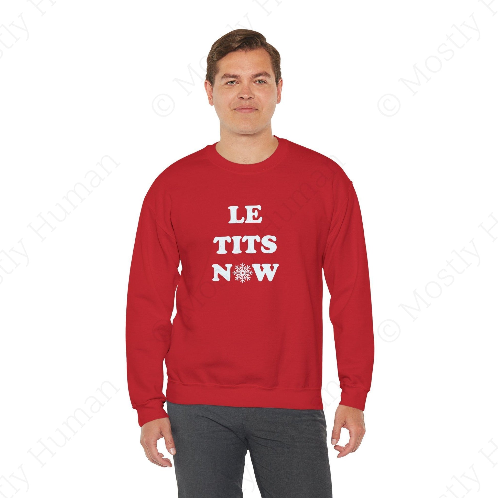 Le Tits Now | Red Unisex | Mostly Human