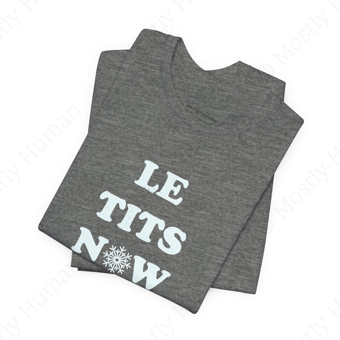 Le Tits Now | Deep Heather Unisex | Mostly Human