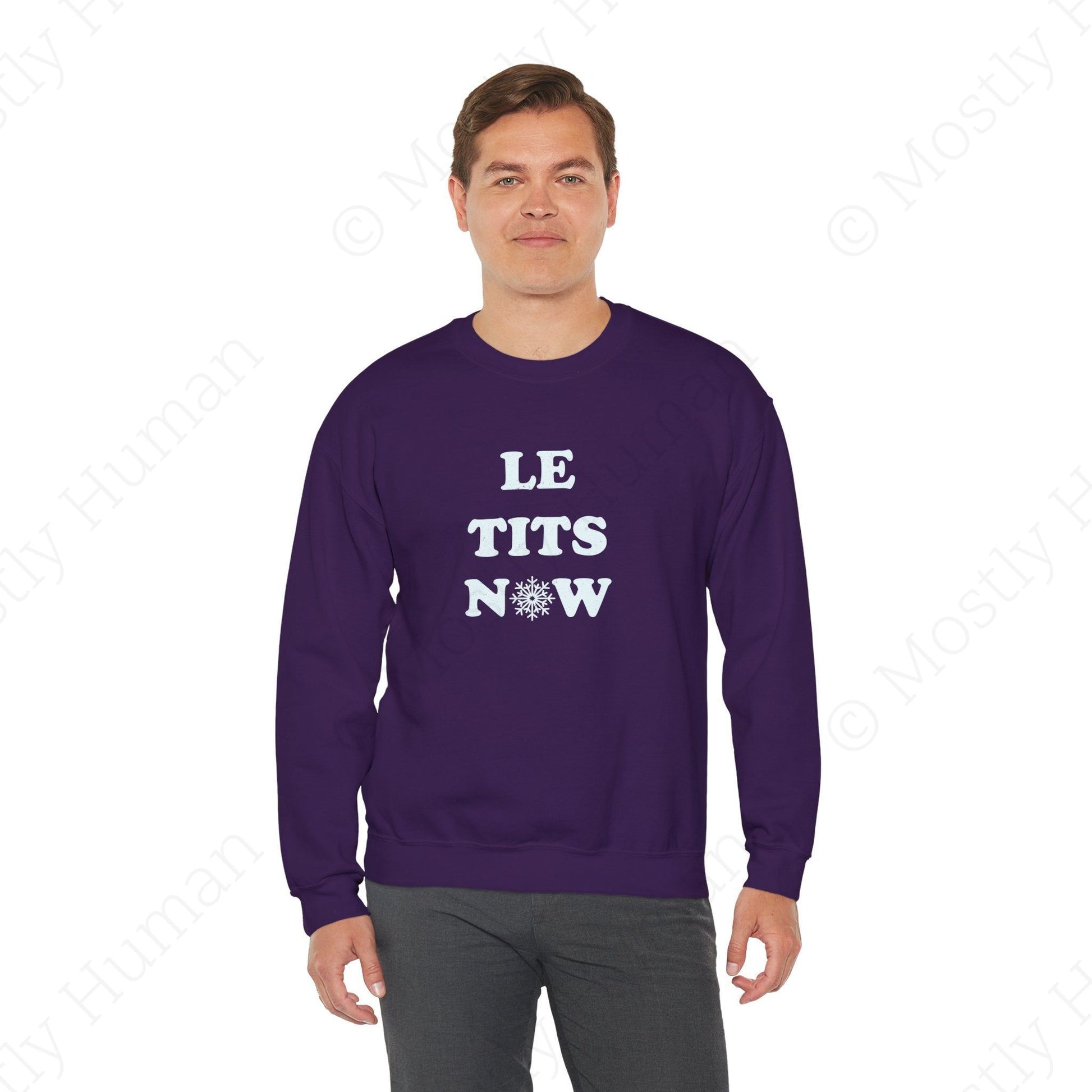 Le Tits Now | Purple Unisex | Mostly Human