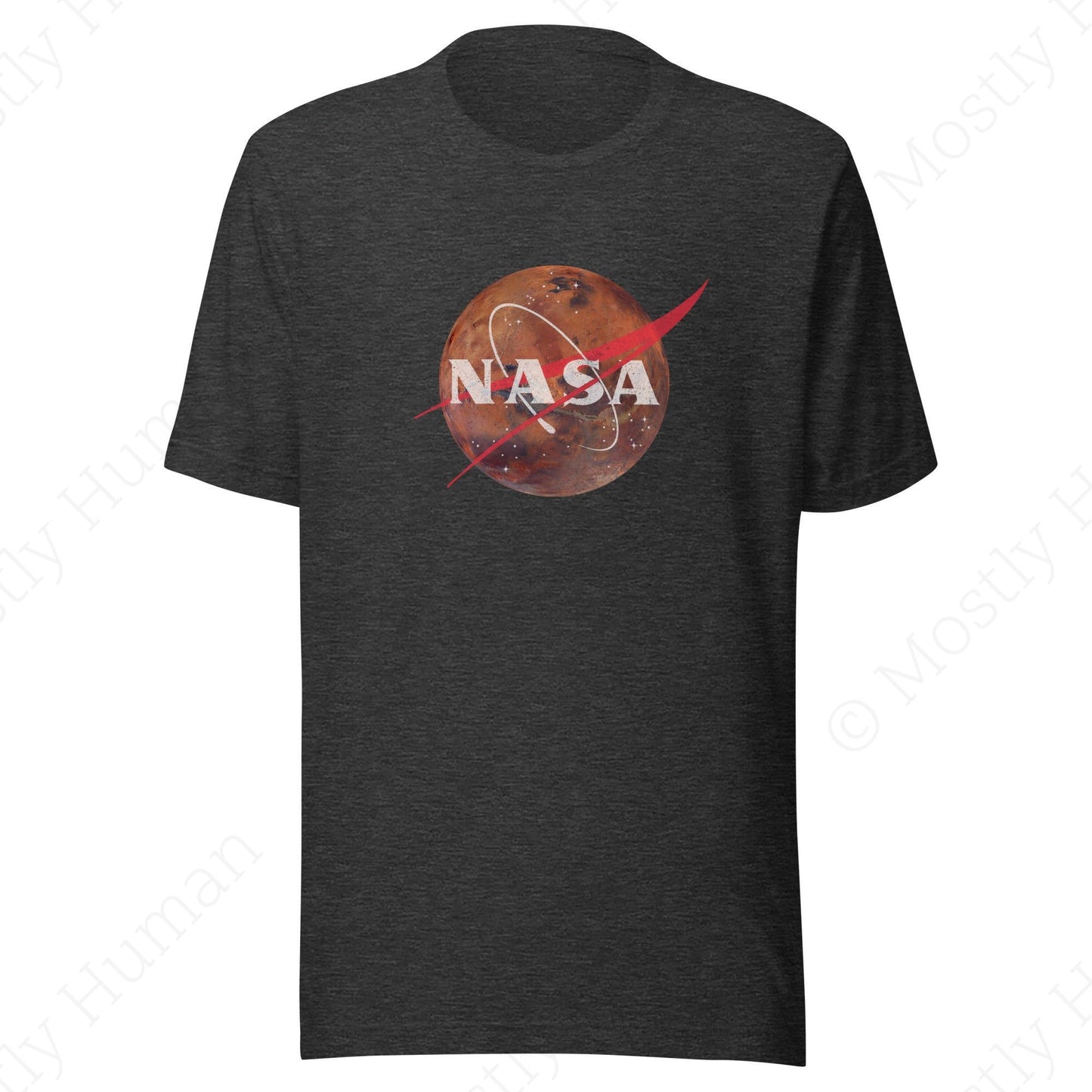 NASA Mars Logo | Dark Grey Heather Unisex | Mostly Human