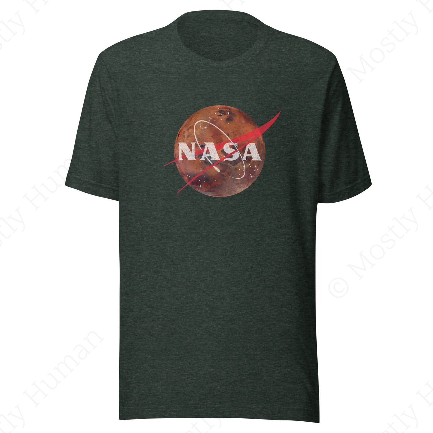 NASA Mars Logo | Heather Forest Unisex | Mostly Human