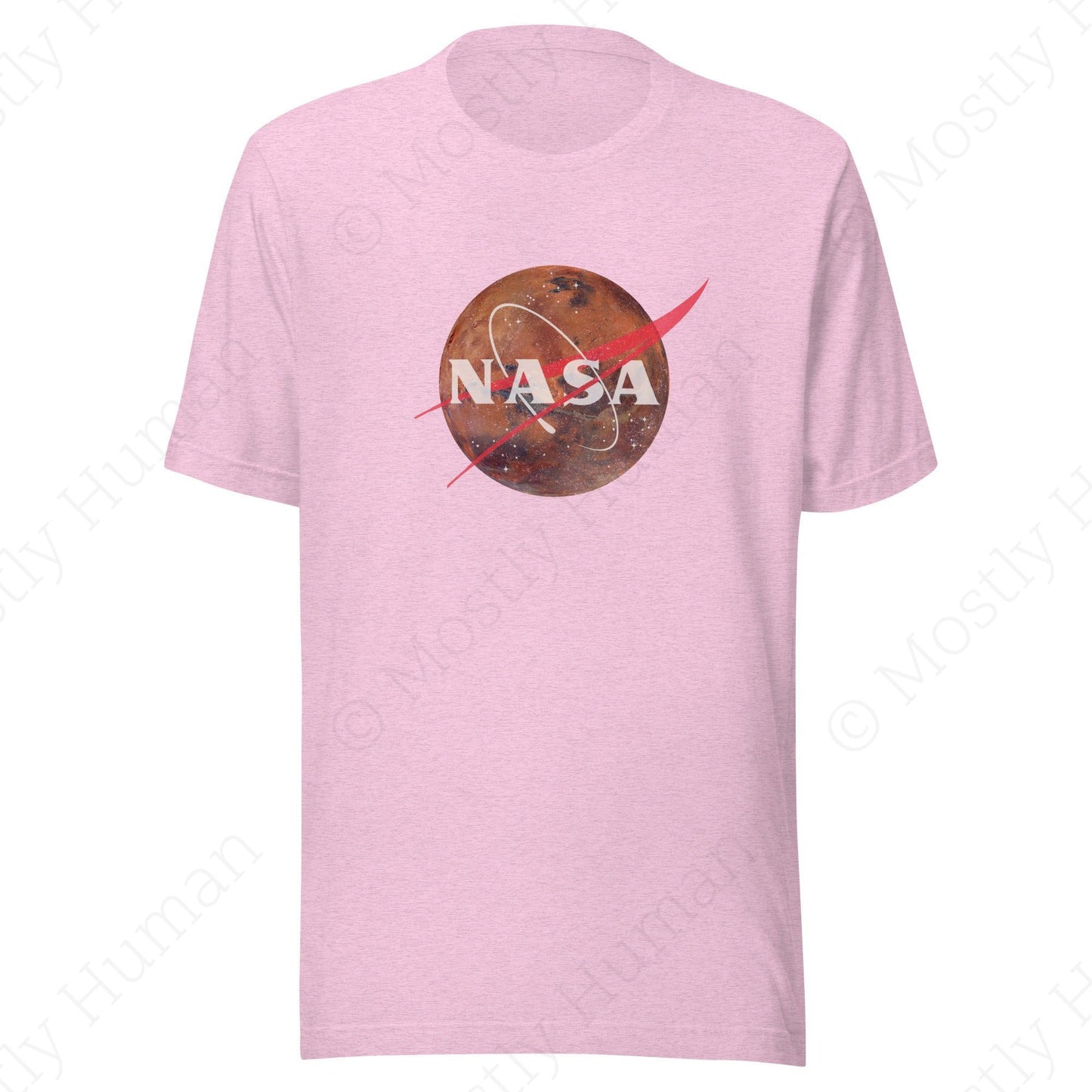 NASA Mars Logo | Heather Prism Lilac Unisex | Mostly Human