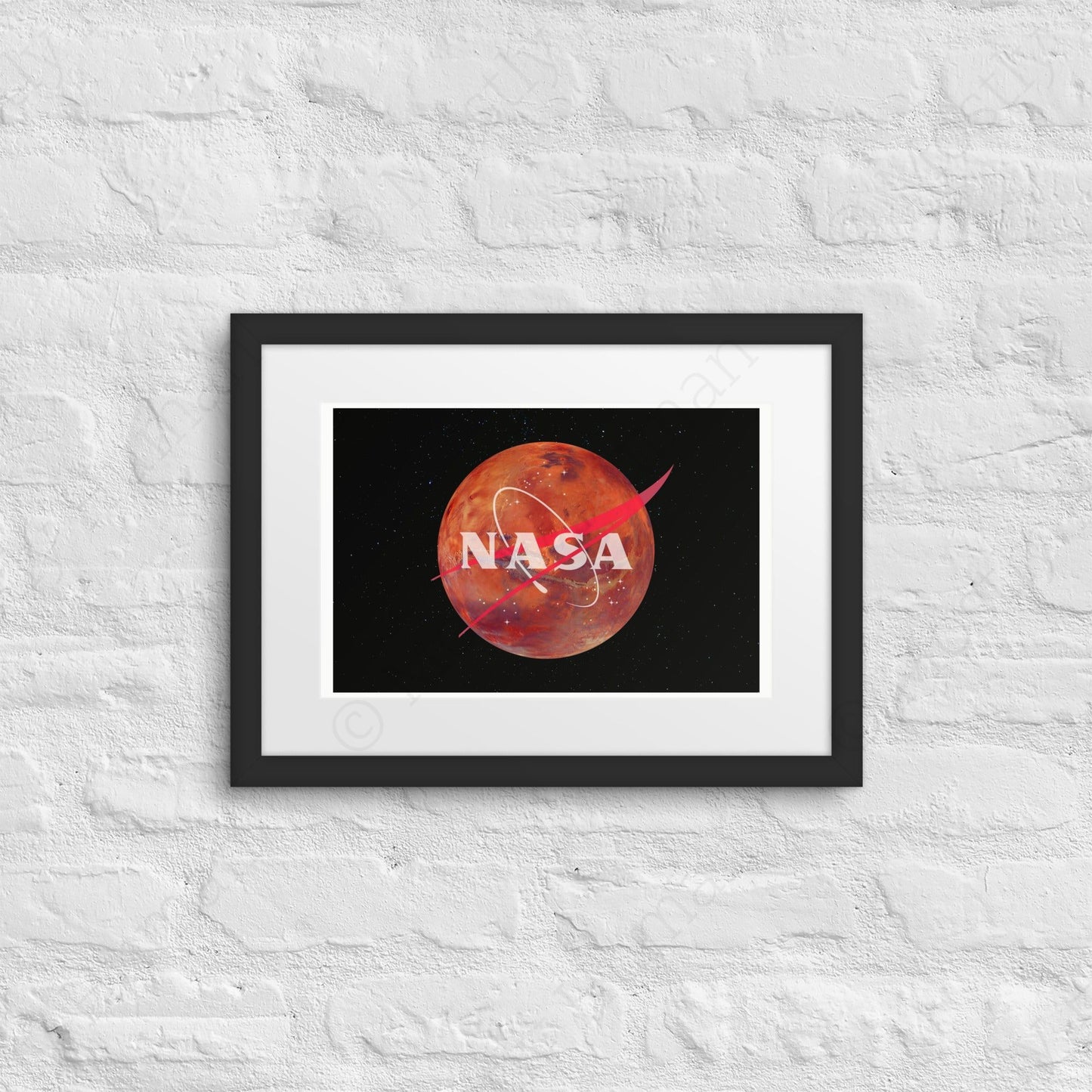 NASA Mars Logo | 12″×16″ | Mostly Human