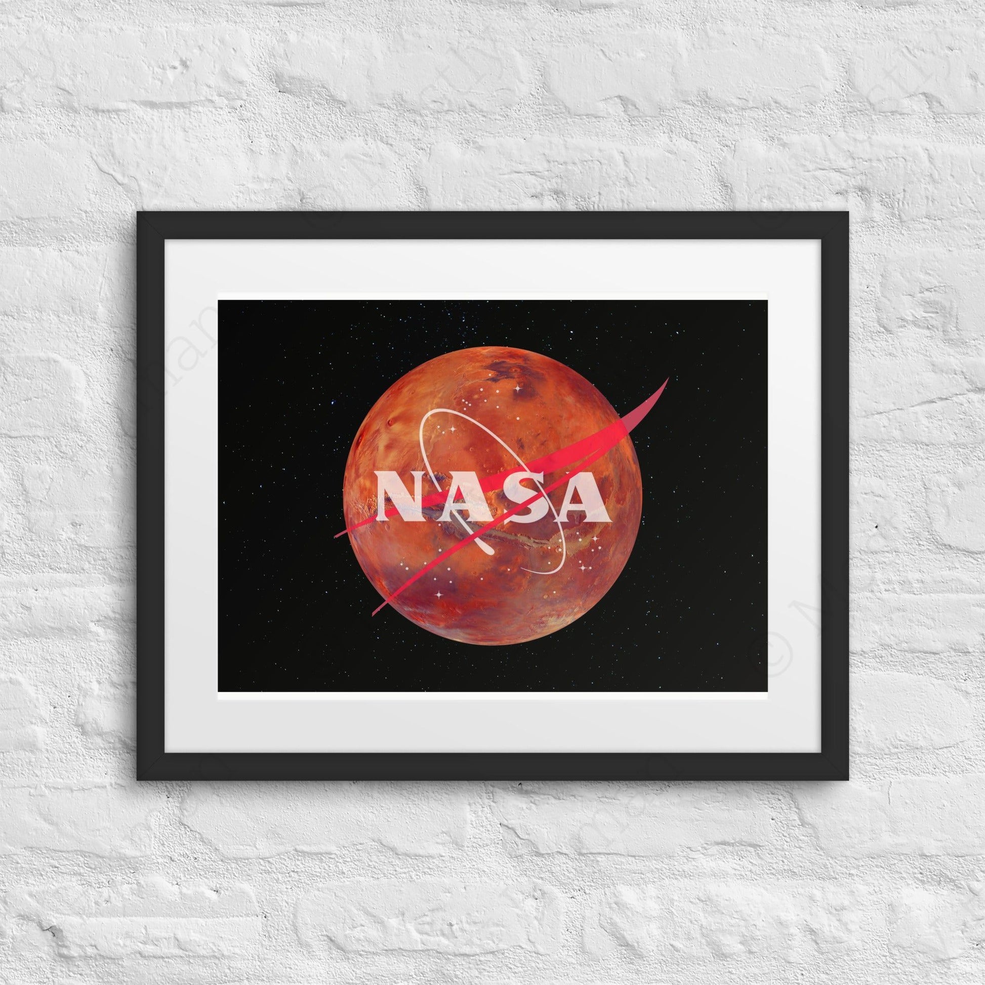 NASA Mars Logo | 16″×20″ | Mostly Human