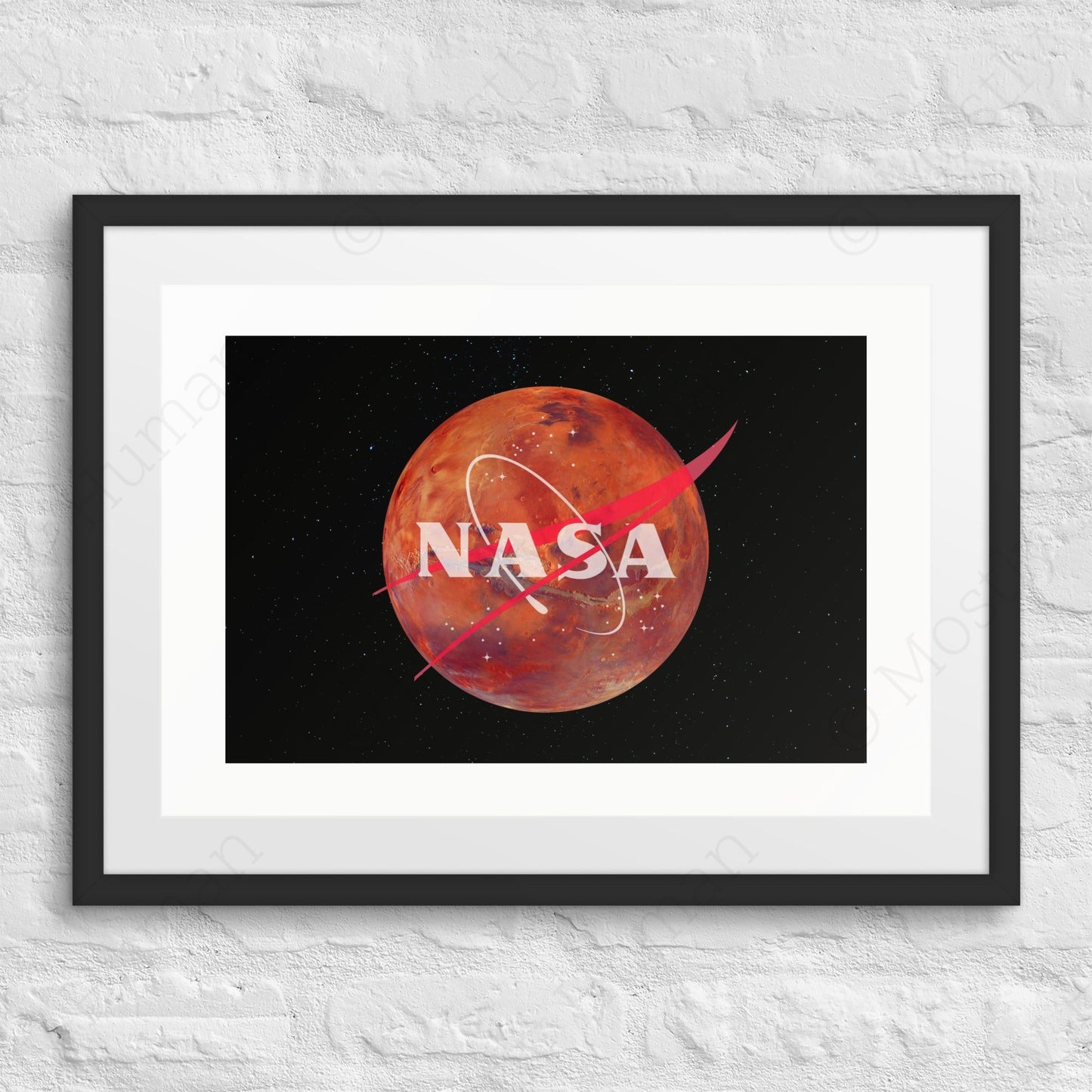 NASA Mars Logo | 18″×24″ | Mostly Human