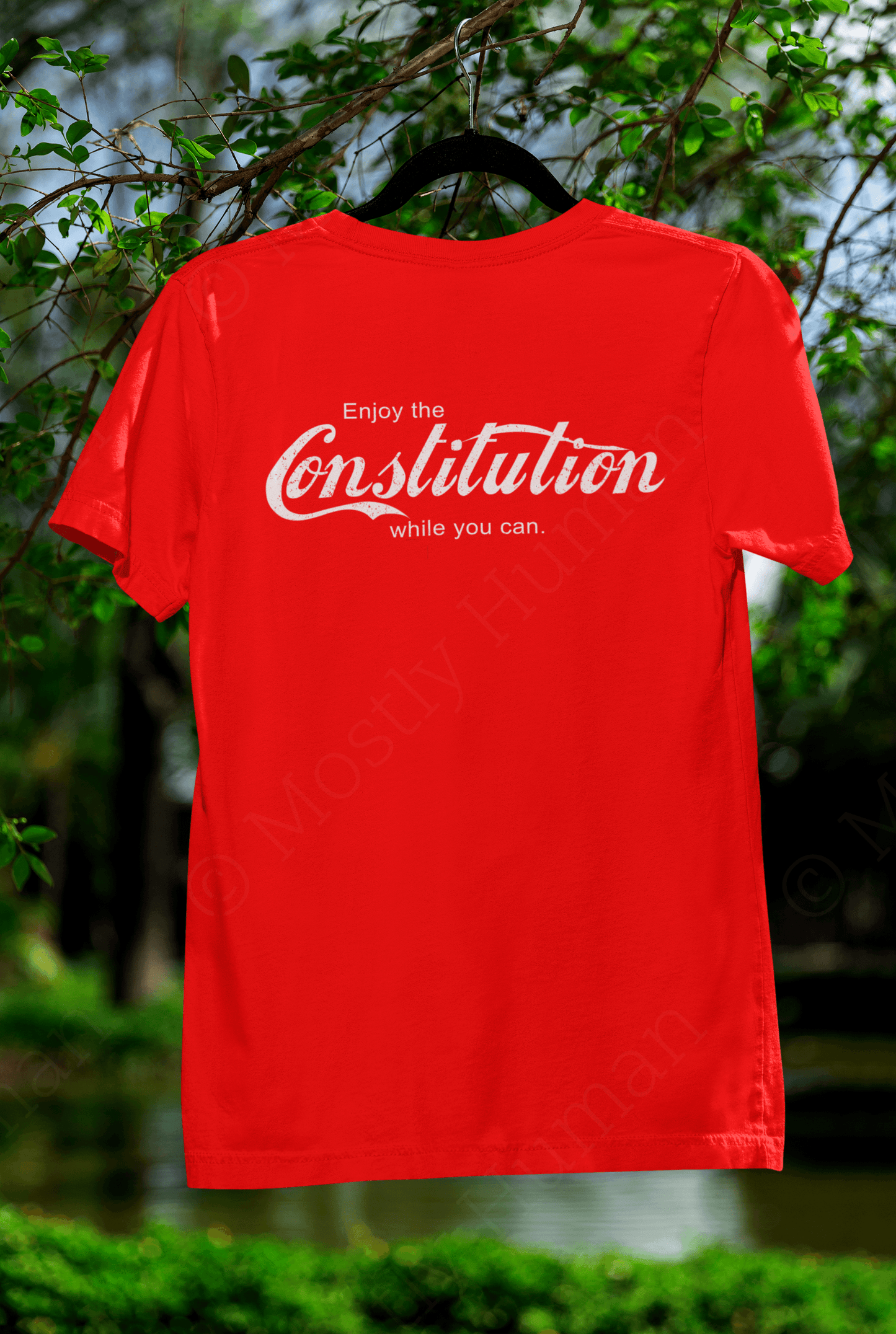 Enjoy the Constitution While You Can | Red XS Unisex | Mostly Human