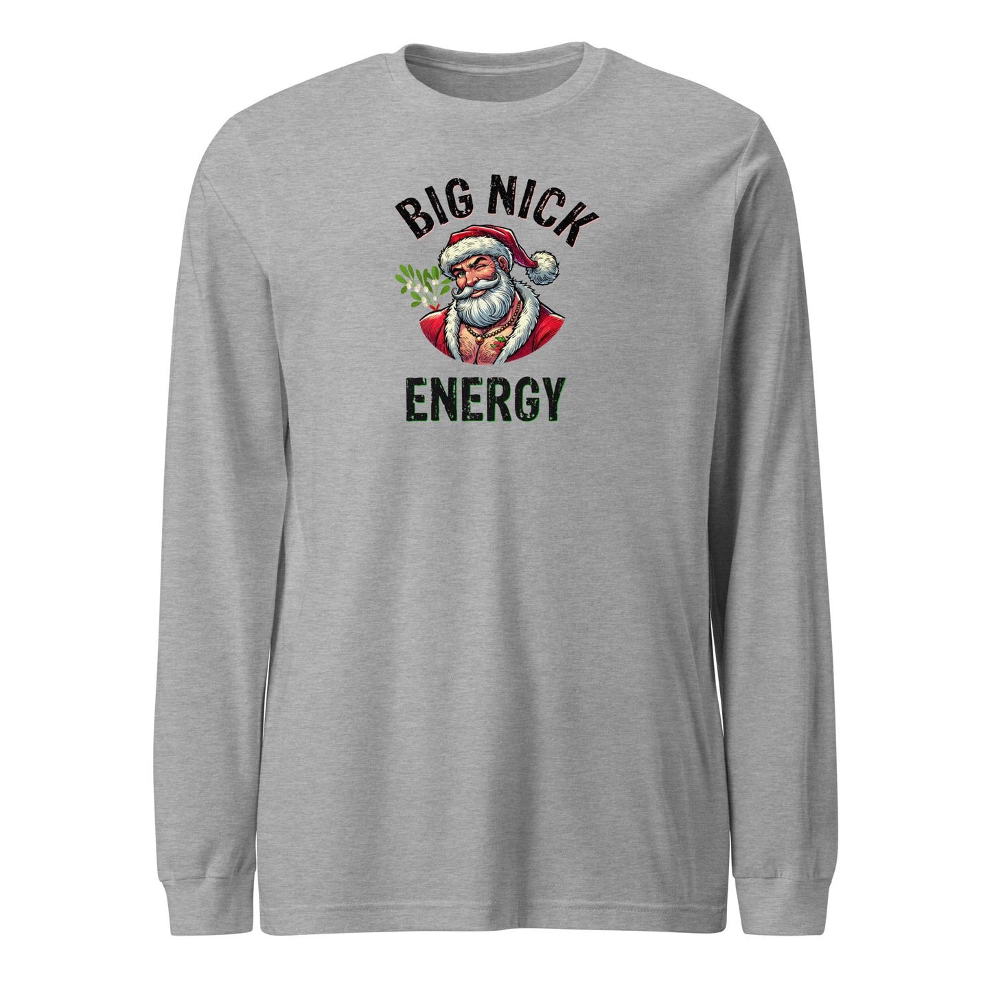 Big Nick Energy Christmas | Athletic Heather Unisex | Mostly Human