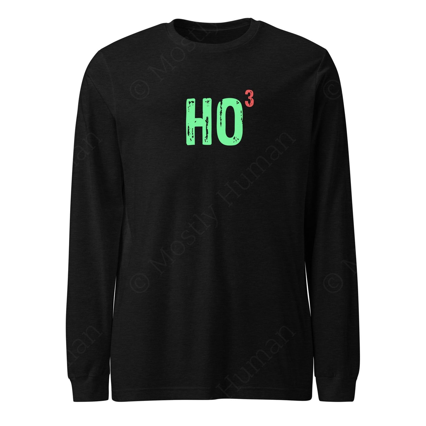 Ho-Cubed (Ho Ho Ho) | Black Heather Unisex | Mostly Human