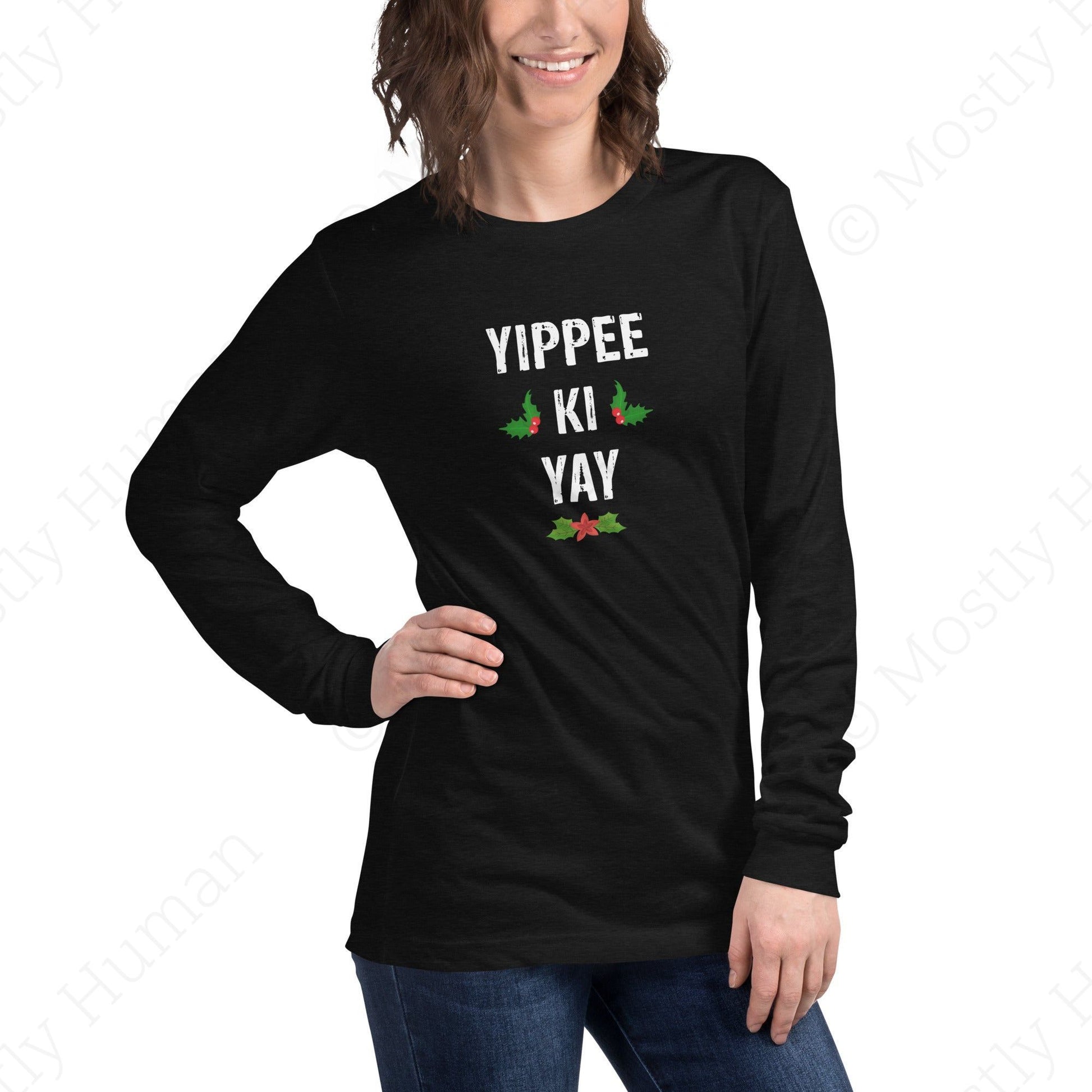 Yippee-Ki-Yay Christmas | Black Heather Unisex | Mostly Human