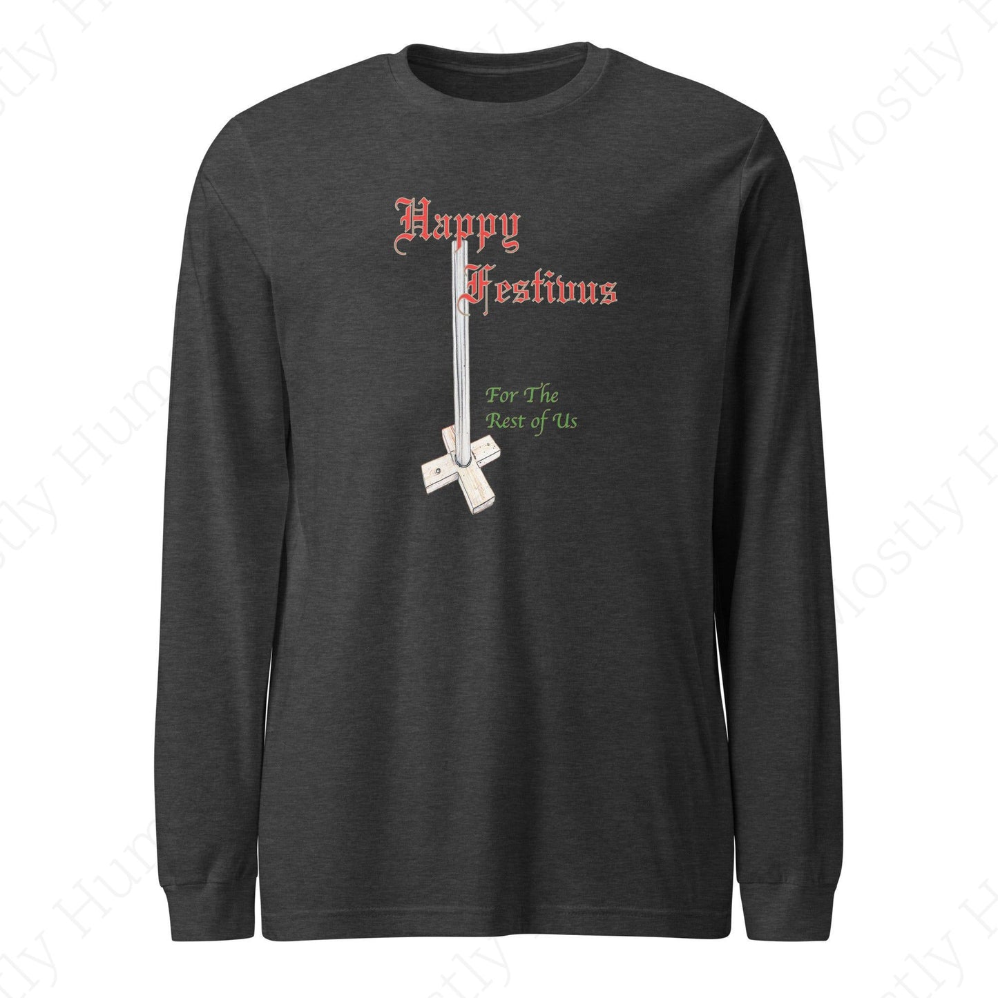 Happy Festivus | Dark Grey Heather Unisex | Mostly Human