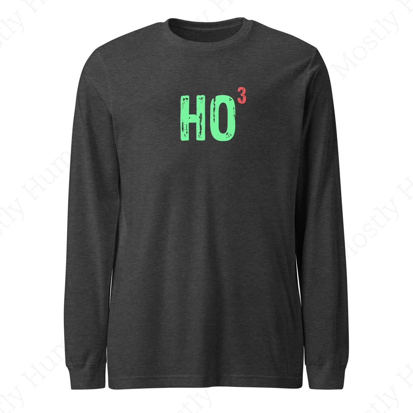 Ho-Cubed (Ho Ho Ho) | Dark Grey Heather Unisex | Mostly Human