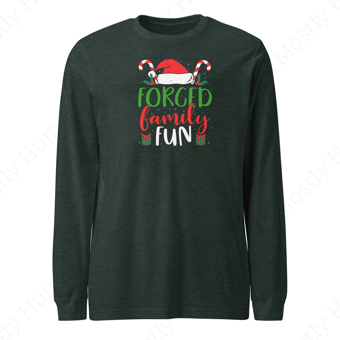 Forced Family Fun Christmas | Heather Forest Unisex | Mostly Human