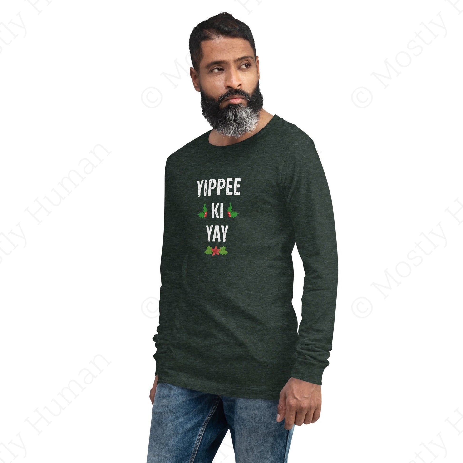 Yippee-Ki-Yay Christmas | Heather Forest Unisex | Mostly Human