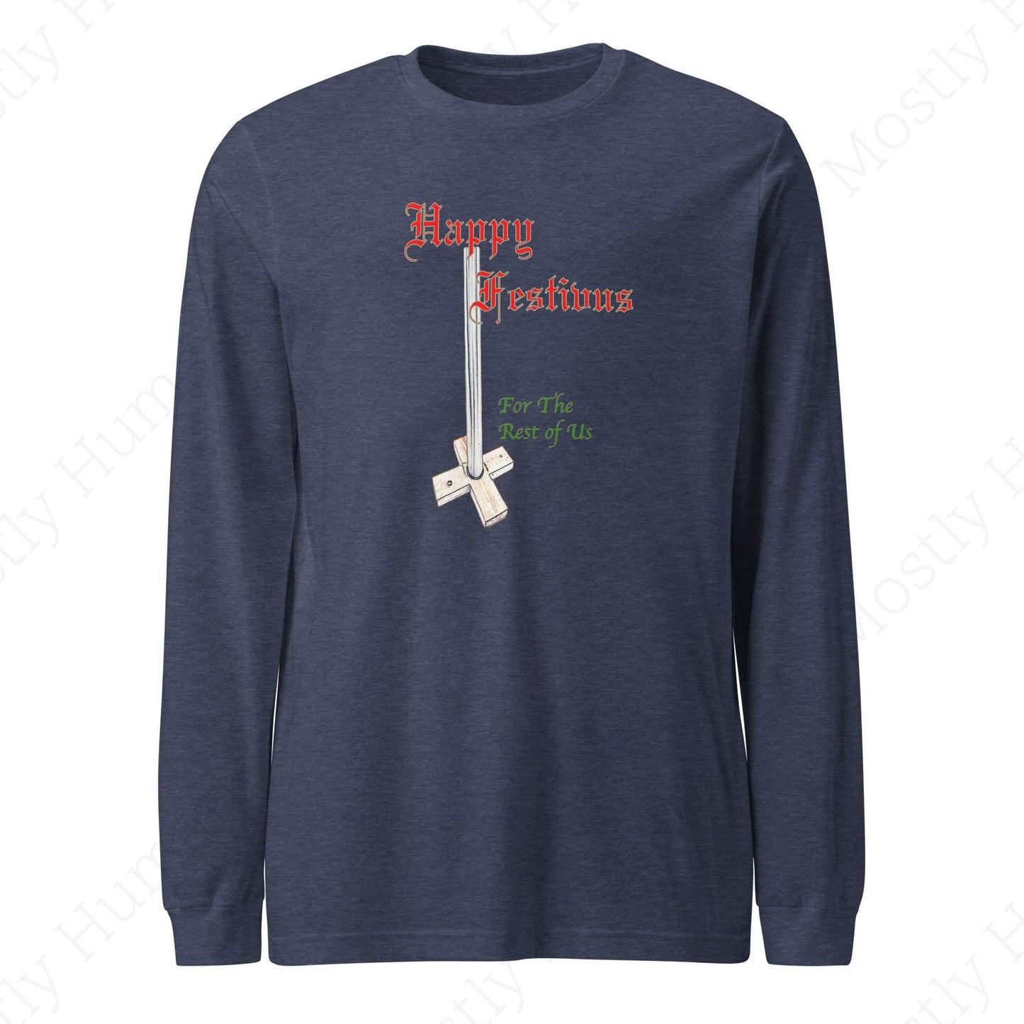 Happy Festivus | Heather Navy Unisex | Mostly Human