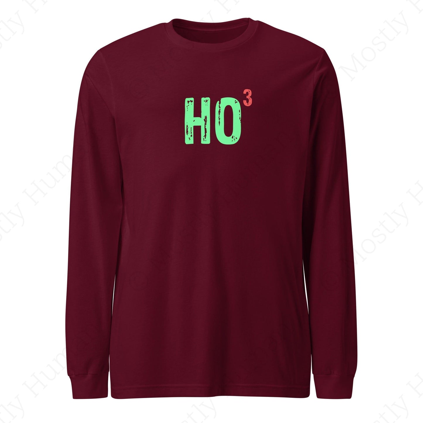 Ho-Cubed (Ho Ho Ho) | Maroon Unisex | Mostly Human