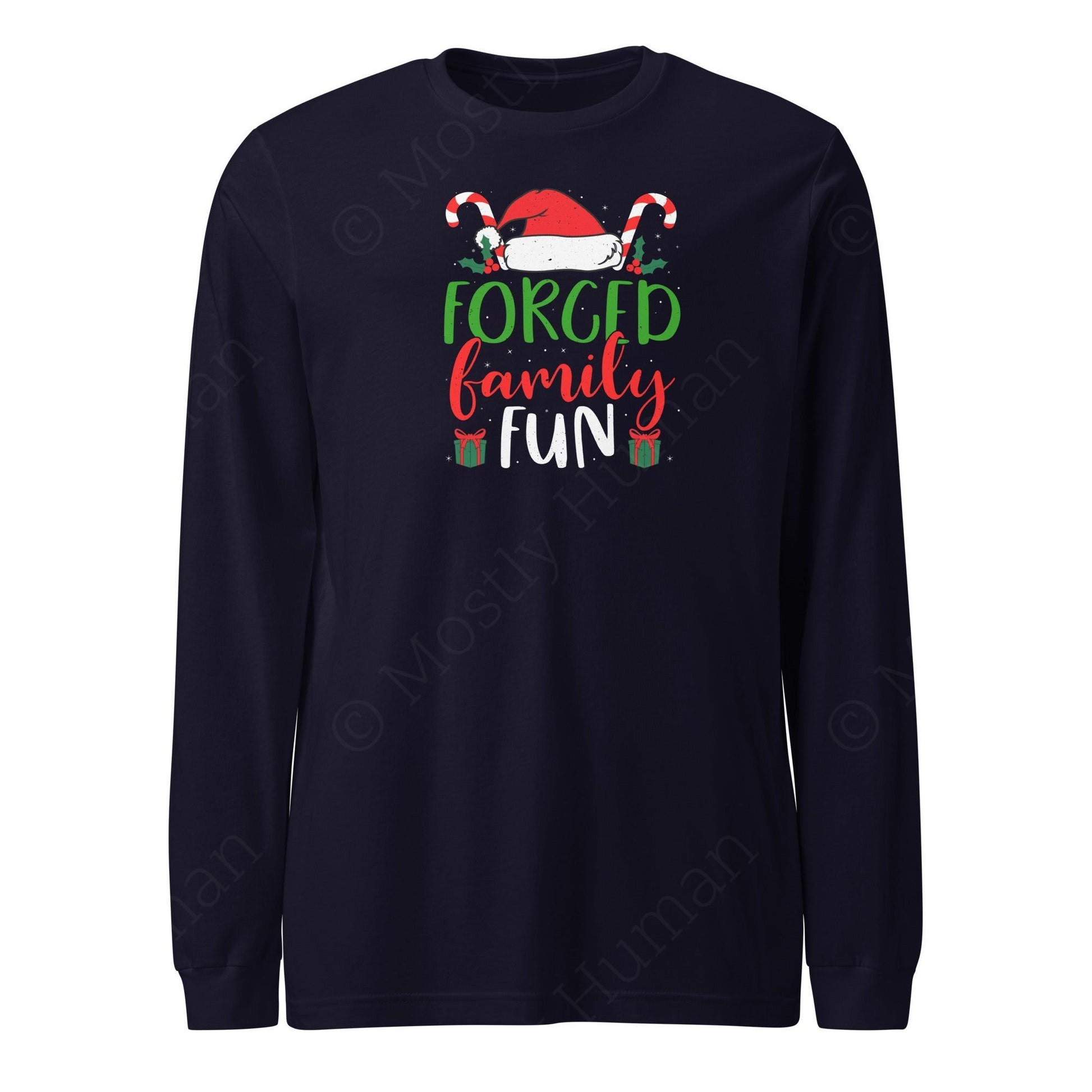 Forced Family Fun Christmas | Navy Unisex | Mostly Human