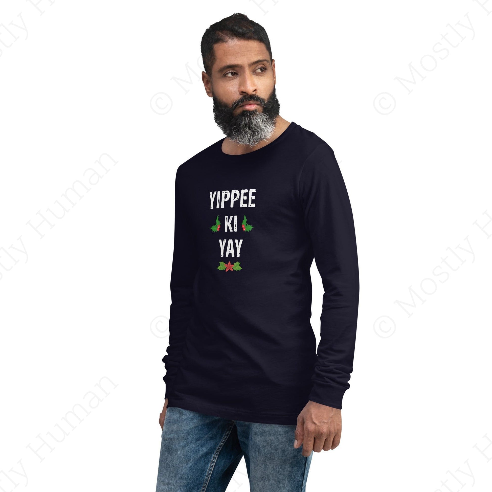 Yippee-Ki-Yay Christmas | Navy Unisex | Mostly Human