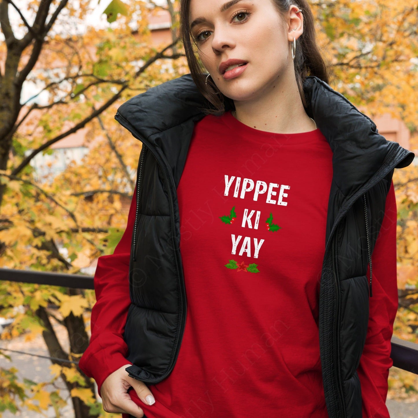 Yippee-Ki-Yay Christmas | Red Unisex | Mostly Human