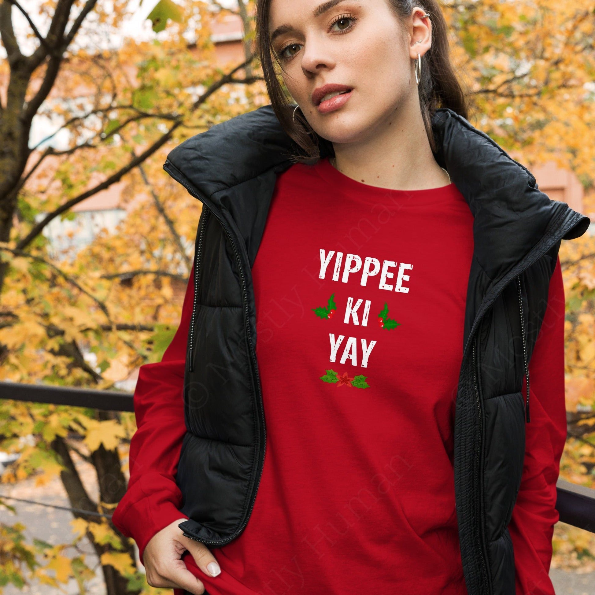 Yippee-Ki-Yay Christmas | Red Unisex | Mostly Human