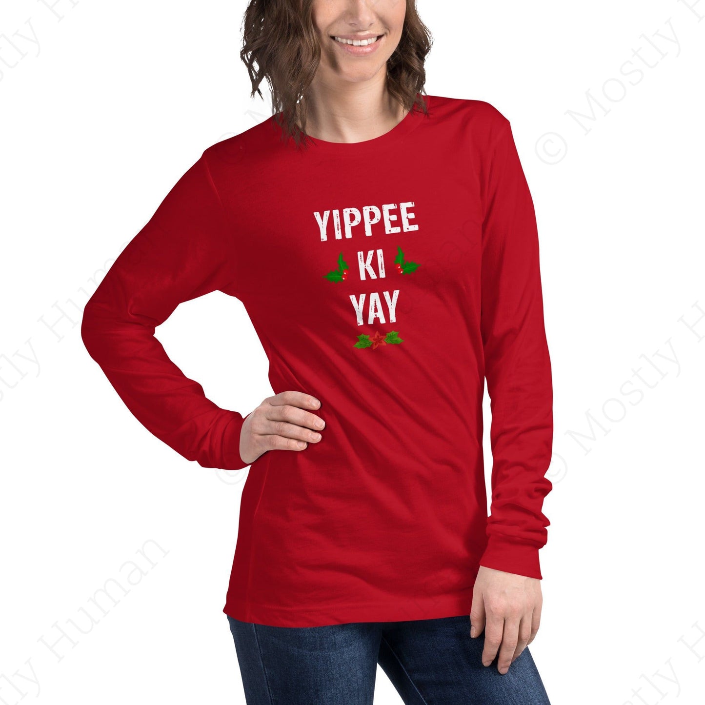 Yippee-Ki-Yay Christmas | Red Unisex | Mostly Human