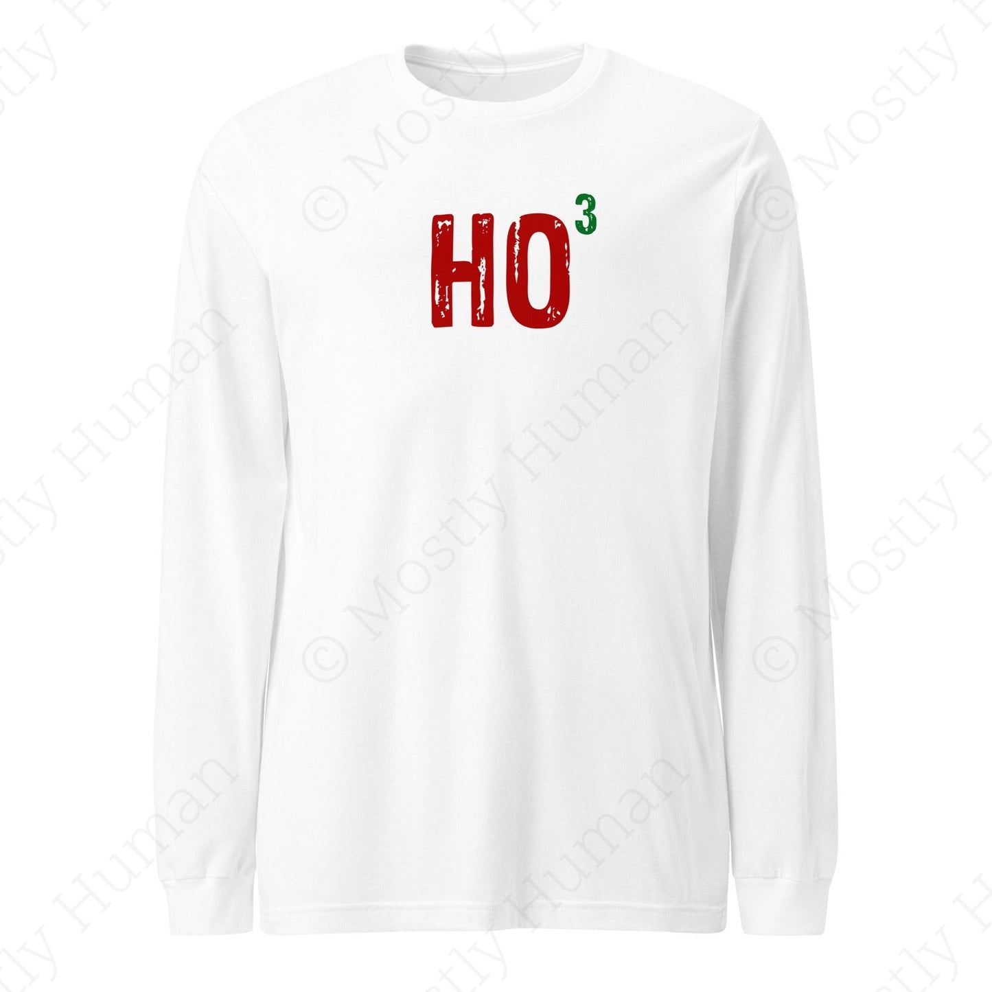 Ho-Cubed (Ho Ho Ho) | White Unisex | Mostly Human