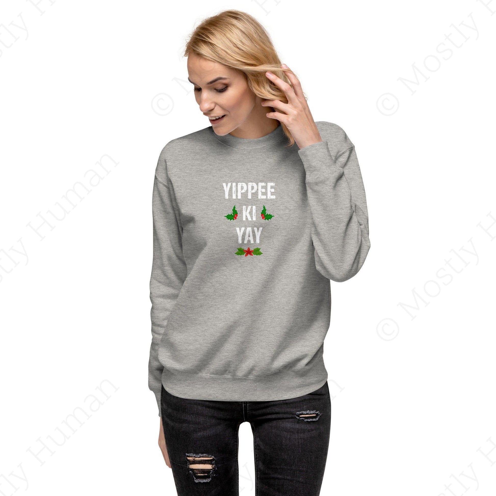 Yippee-Ki-Yay Christmas | Carbon Grey Unisex | Mostly Human