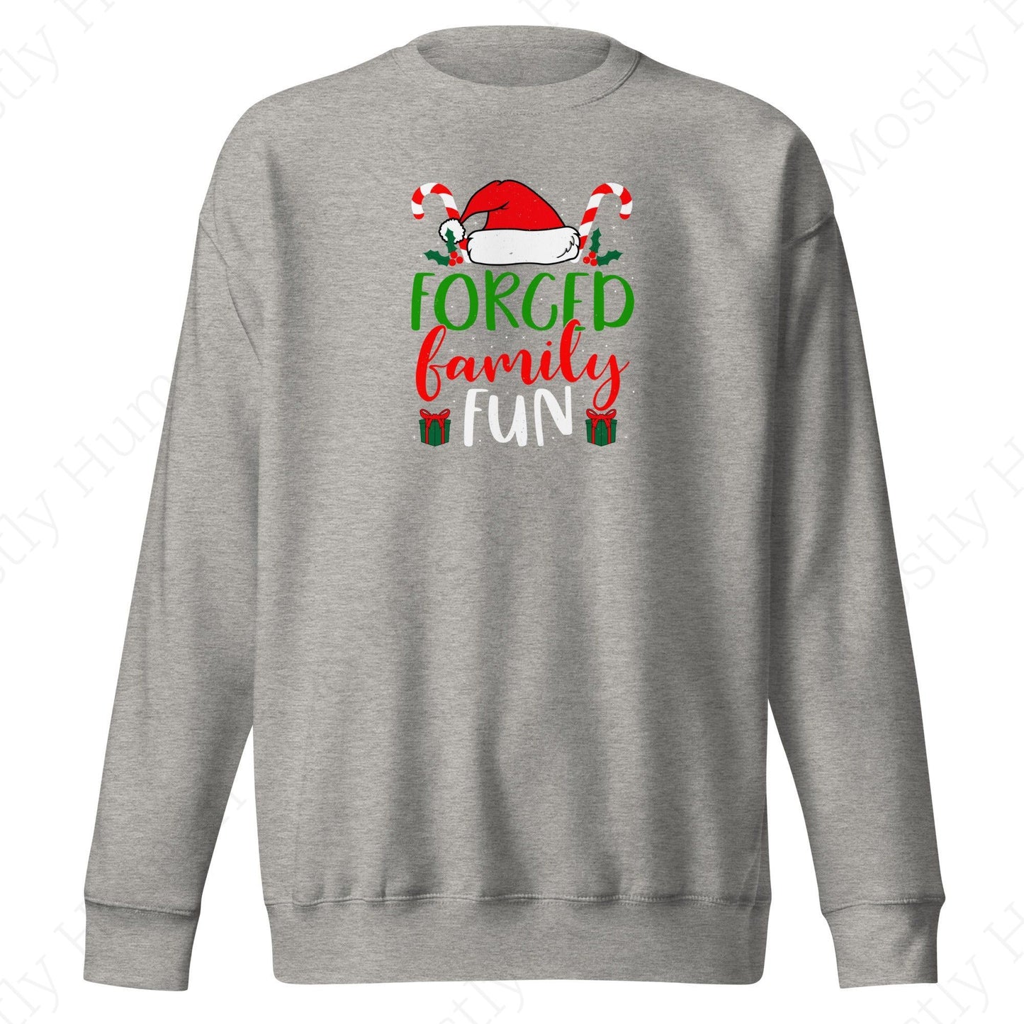 Forced Family Fun Christmas | Carbon Grey Unisex | Mostly Human