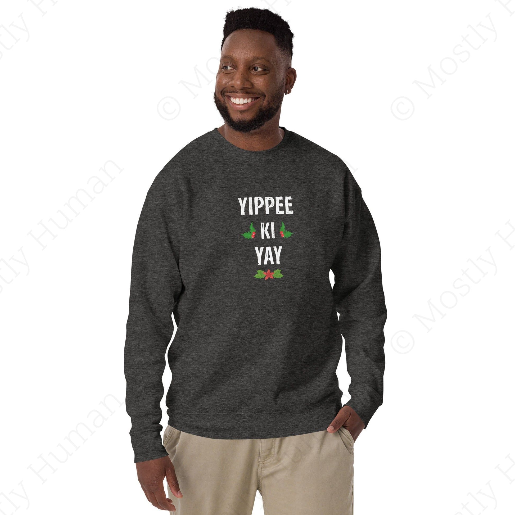 Yippee-Ki-Yay Christmas | Charcoal Heather Unisex | Mostly Human